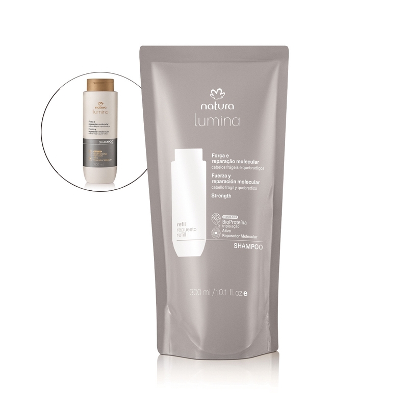 Refil shampoo reparador - cabelos frágeis e quebradiços - 300 ml