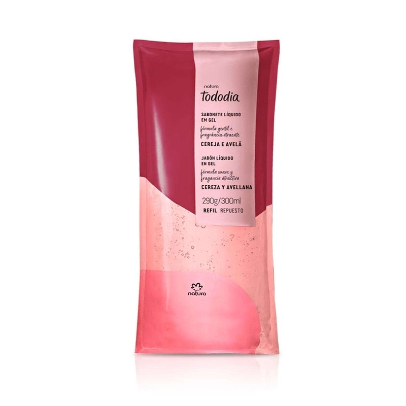 Refil Sabonete Líquido em Gel Tododia Cereja e Avelã - 300 ml