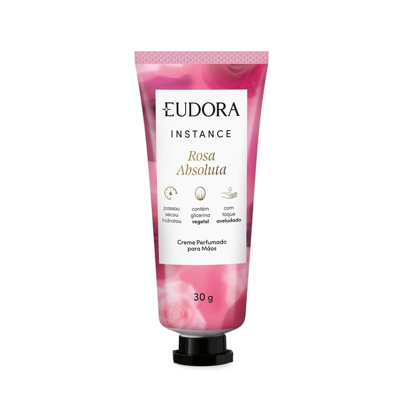 Creme Perfumado para Mãos Instance Rosa Absoluta 30g