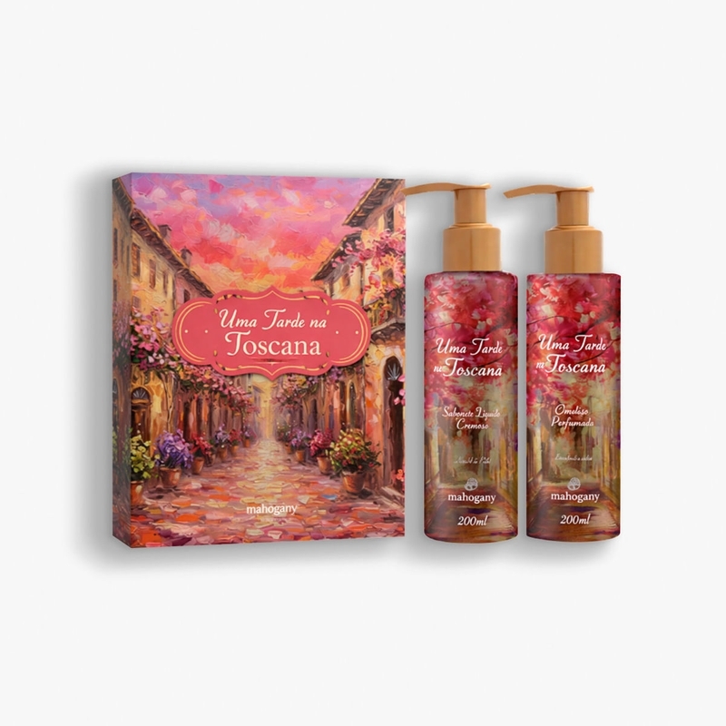 Kit Presente Uma Tarde da Toscana Sabonete e Hidratante Mahogany