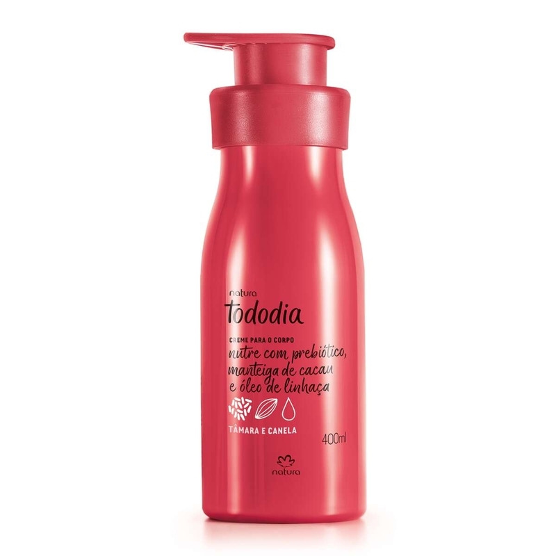 Creme desodorante nutritivo para o corpo tâmara e canela - 400 ml - 400 ml