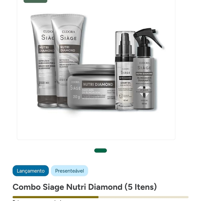 Kit Combo Siage Nutri Diamond