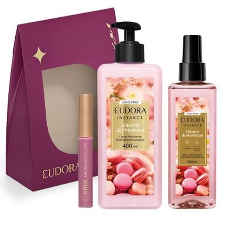 Kit Eudora Macaron e Franboesa