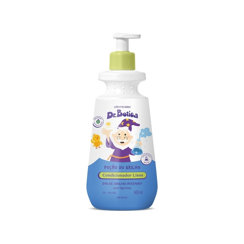 Condicionador Infantil Cabelos Lisos 1A À 2C Dr.Botica Poção do Brilho 400ml