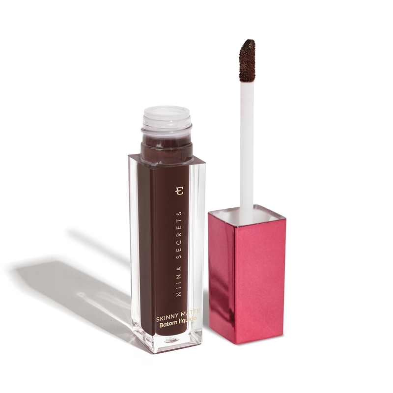 NIINA SECRETS SKINNY MATTE BATOM LÍQUIDO MARROM LÍRIO 5ML