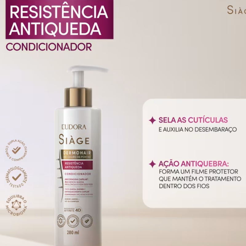 Condicionador Siàge Dermohair Antiqueda 280ml