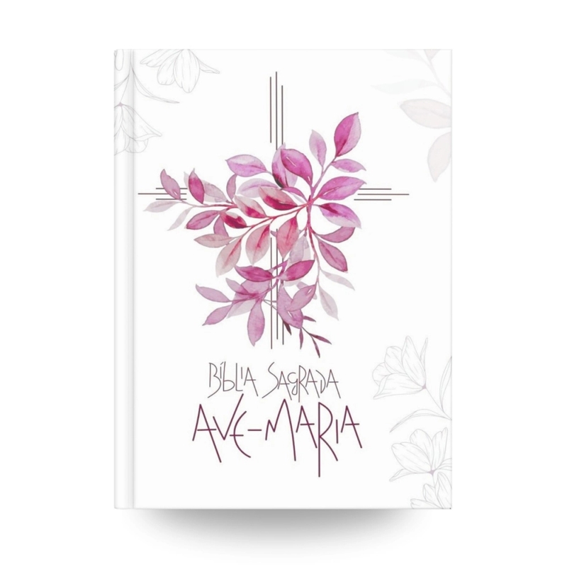 Bíblia Sagrada Capa Flores Rosa