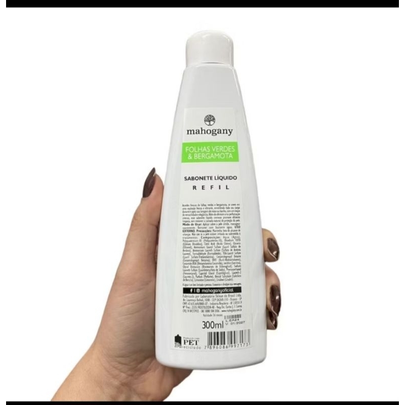 Sobenete Líquido refil Folhas verdes e bergamota 300ml