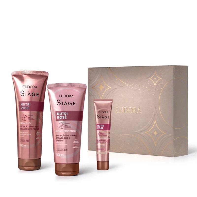 Kit Presente Natal Siàge Nutri Rosé (3 itens)