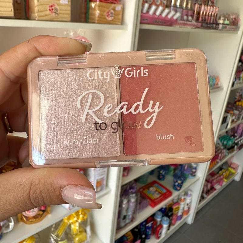 Blush E  Iluminador Ready To Glow