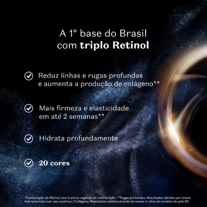 Base Líquida Fps80 Make B. Retinol³ H+ Cor 140Q 26G - foto 5