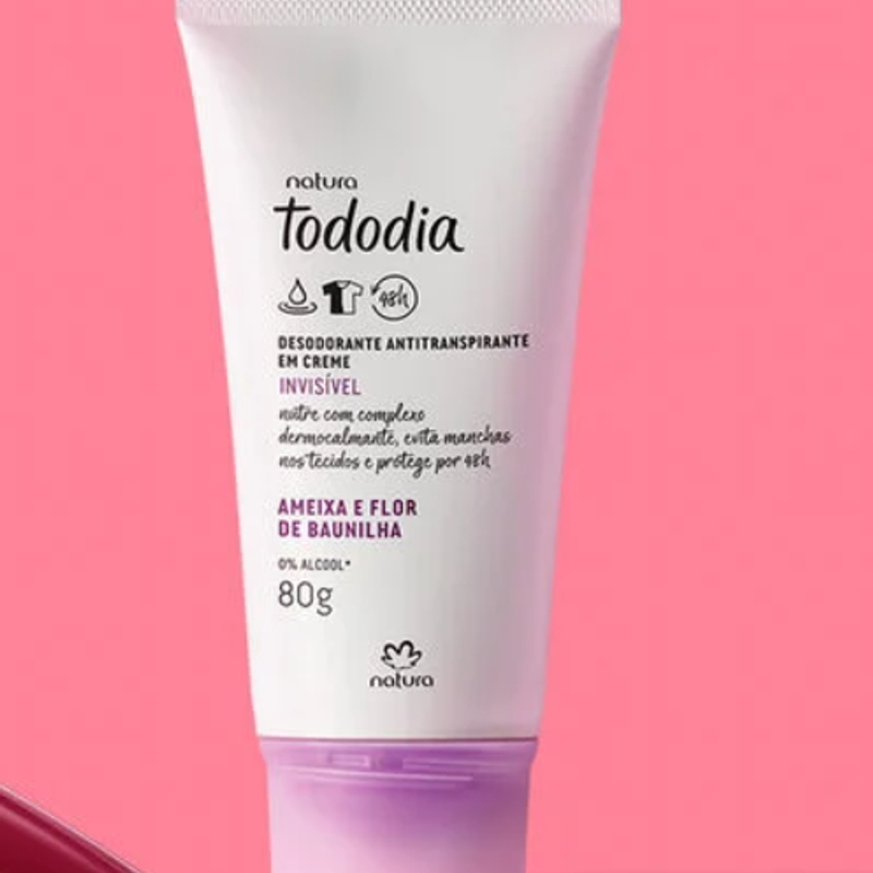 Antitranspirante Creme Ameixa e Flor de Baunilha 80grs