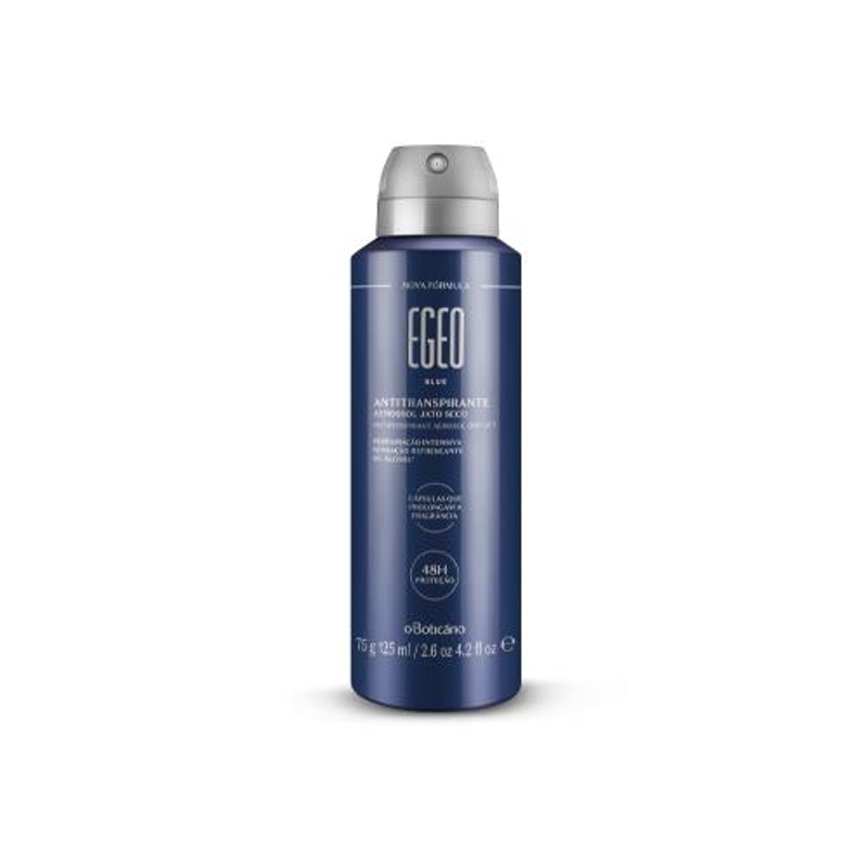 Desodorante Antitranspirante Aerossol Egeo Blue 75g/125ml