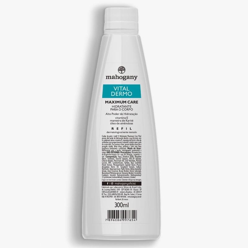 Hidratante Corporal Maximum Care Vital Dermo Refil 300ml