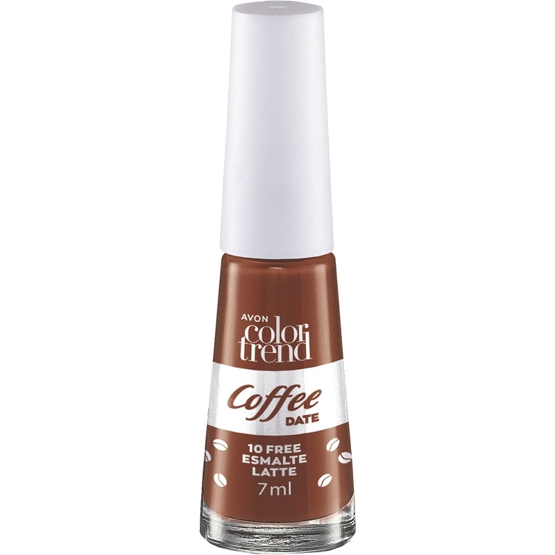 PRESENTE AVON COLOR TREND COLEÇÃO COFFEE DATE ESMALTE Latte - 7 ml