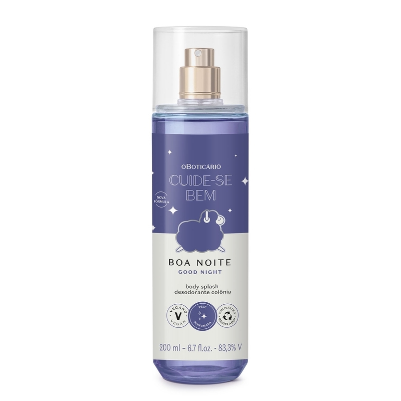Body Splash Desodorante Colônia Cuide-Se Bem Boa Noite 200Ml