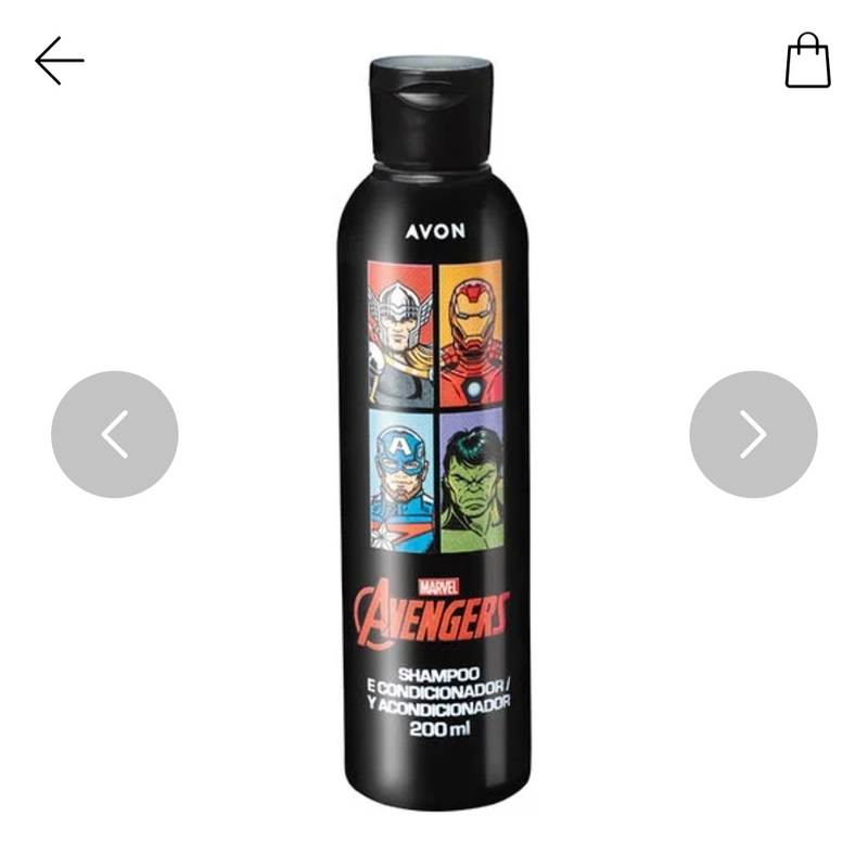 Shampoo e Condicionador 2 em 1 Vingadores