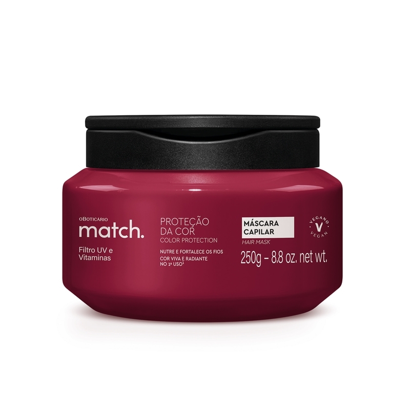 Máscara Capilar Match. Proteção Da Cor 250G