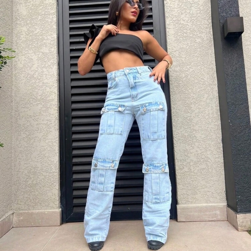CALÇA CARGO CLARA (36,38,40,42,44)