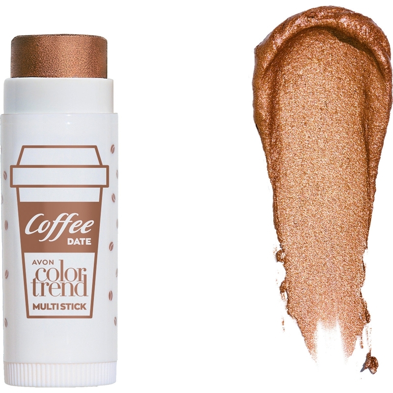 Multi Stick 3 em 1 Avon Color Trend Coffee Date Iluminador Irish Coffee