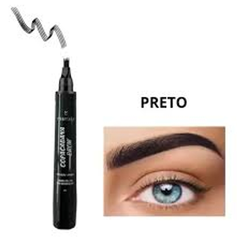 Caneta Fio a Fio para Sobrancelhas Mia Make - Preto