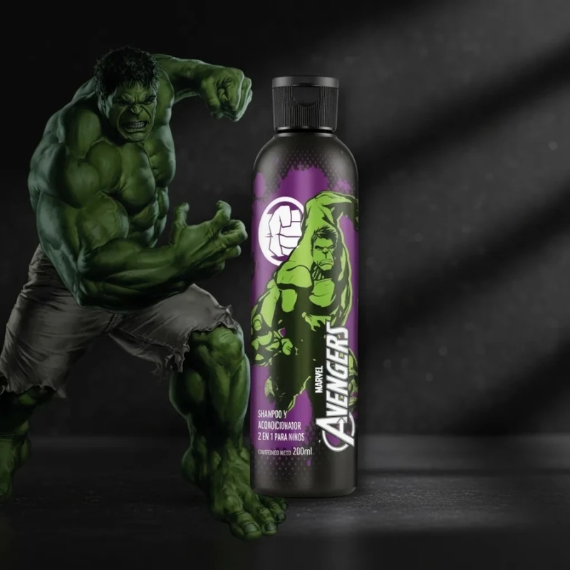 Shampoo e Condicionador 2 em 1 Avengers Marvel - 200ml