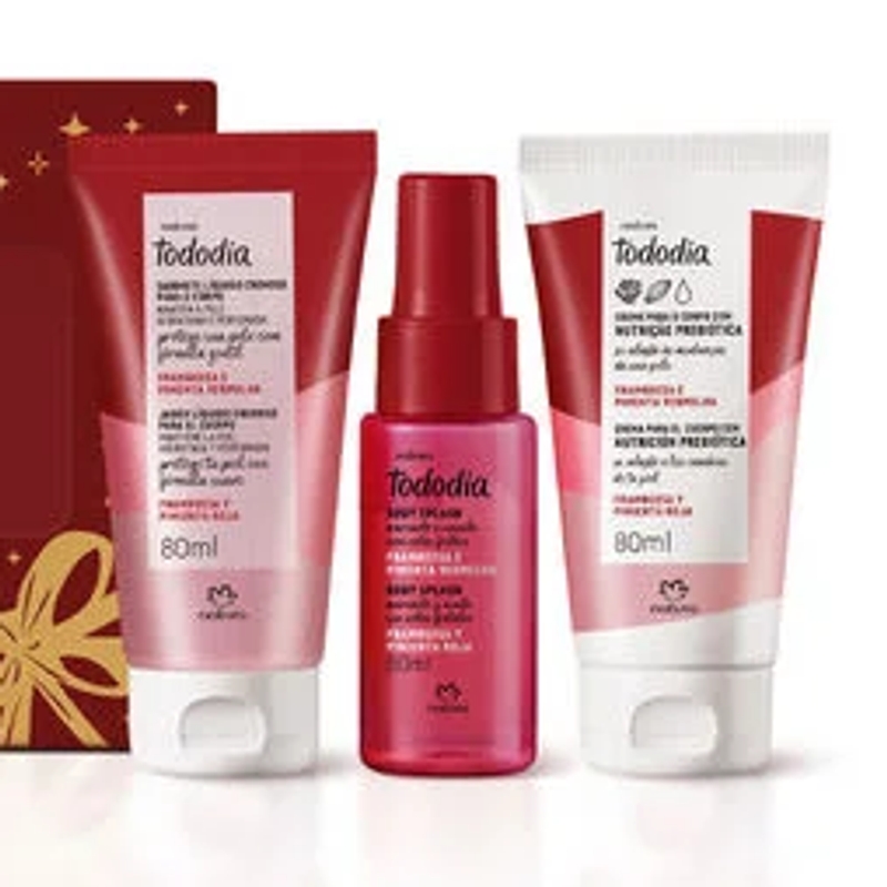 Presente Natura Tododia Framboesa e Pimenta Vermelha (3 produtos)
