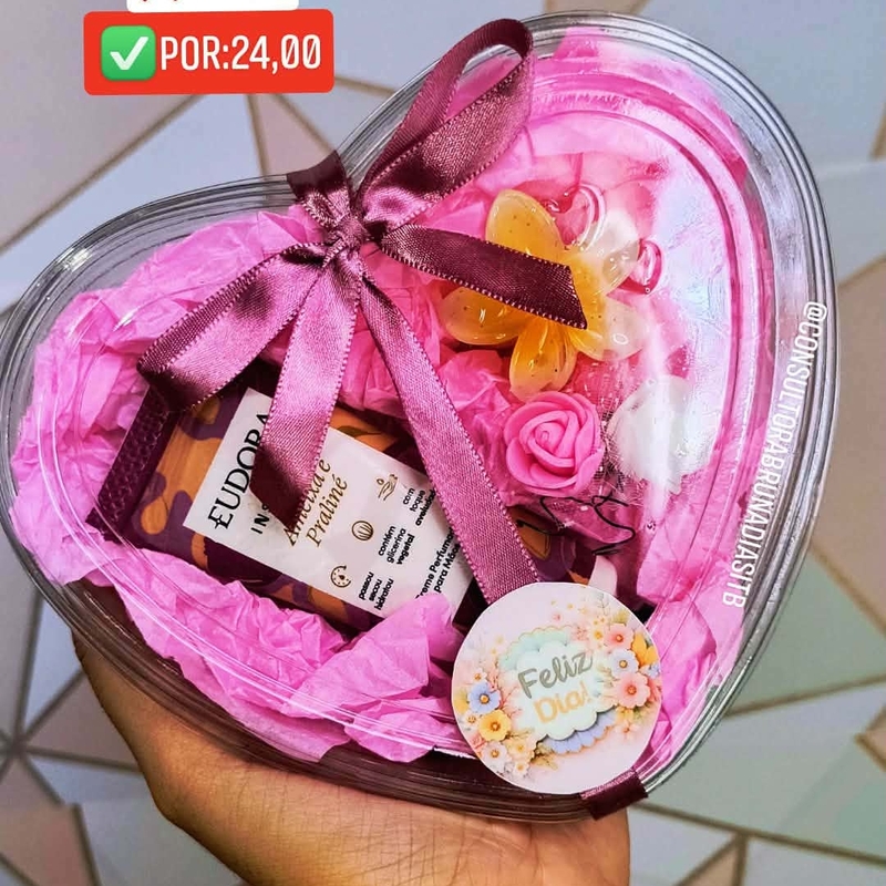 Presente Coração Hidratante+ Flor Pequena Acessório para cabelo