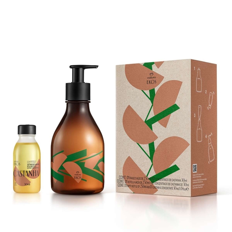 Kit Concentrado Corporal em Creme Ekos Castanha L
