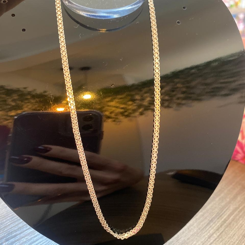 Corrente Prata Chinesa 60cm