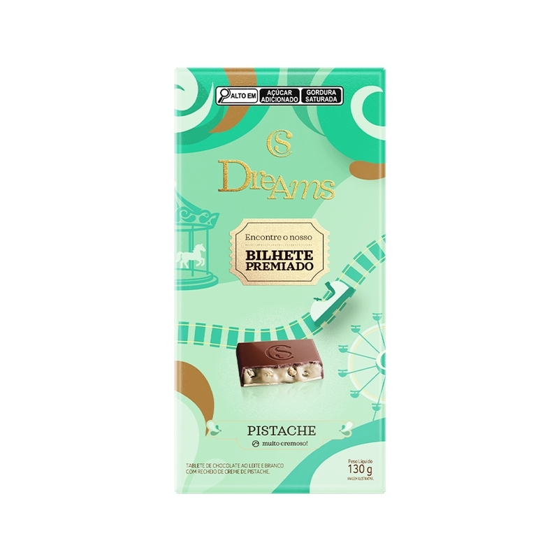 Tablete Dreams Pistache Edição Especial 130g