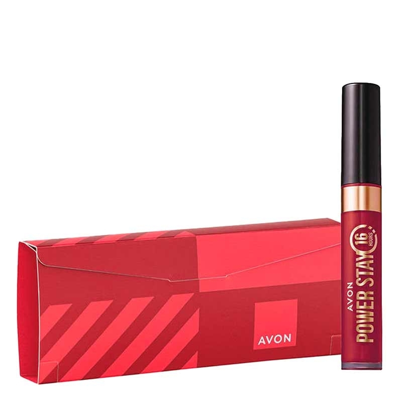 PRESENTE AVON BATOM POWER STAY Vermelho Escarlate
