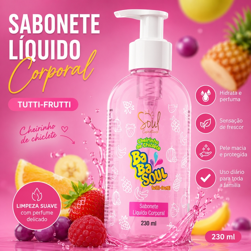 Sabonete Líquido Tutti Frutti
