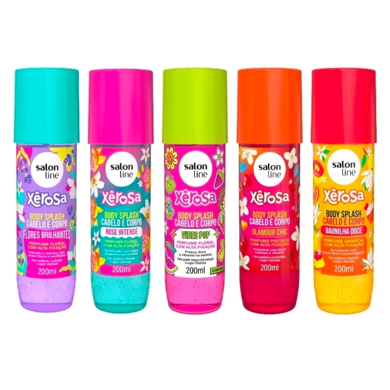 Body Splash Salon Line 200ml Xerosa CADA (Verificar Fragrâncias Disponíveis)