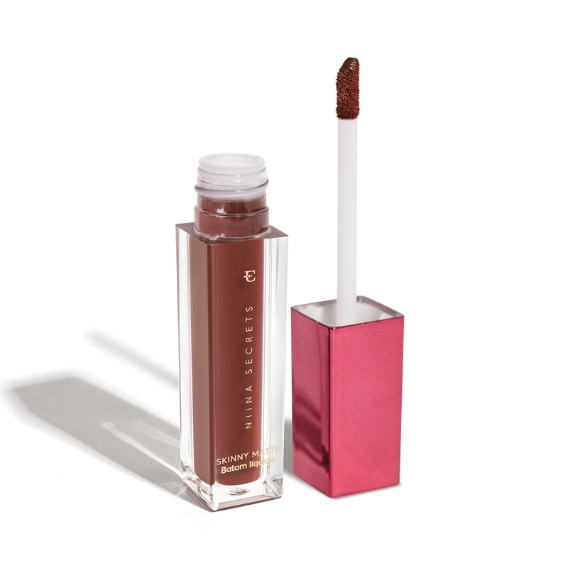 NIINA SECRETS SKINNY MATTE BATOM LÍQUIDO CASTANHO BEGÔNIA 5ML
