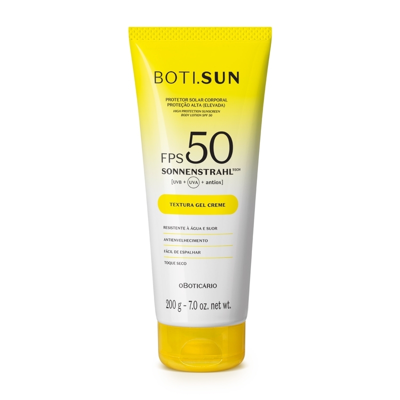 Protetor Solar Corporal Gel Creme Fps50 Boti.Sun 200G