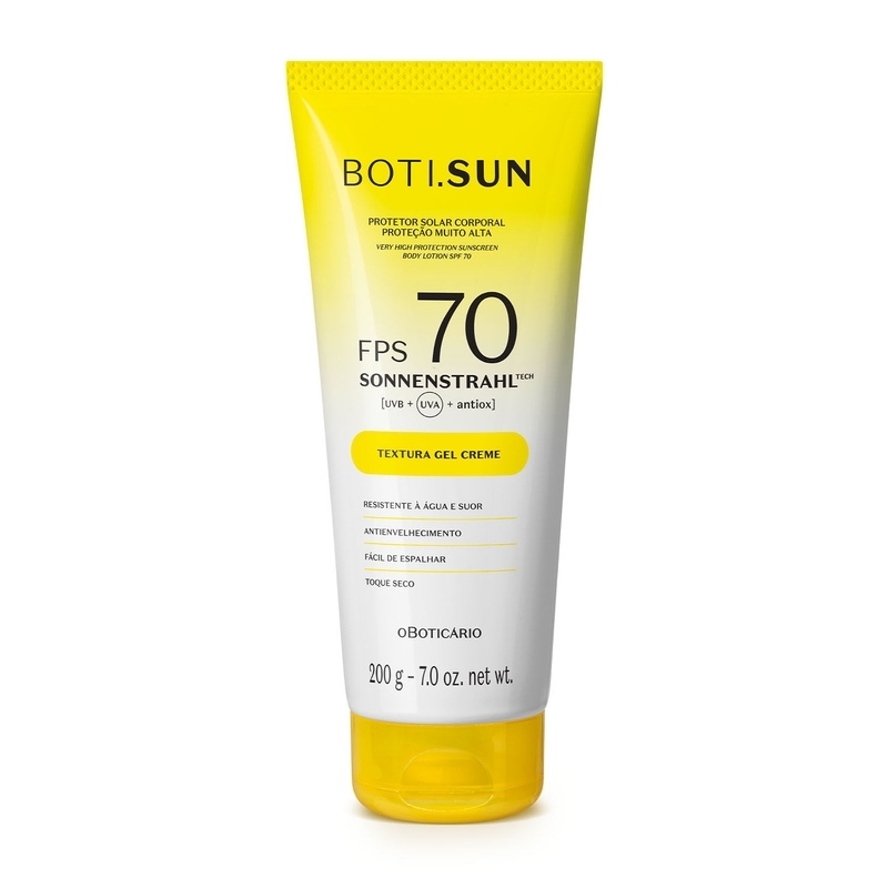 Protetor Solar Corporal FPS70 Boti.Sun 200g