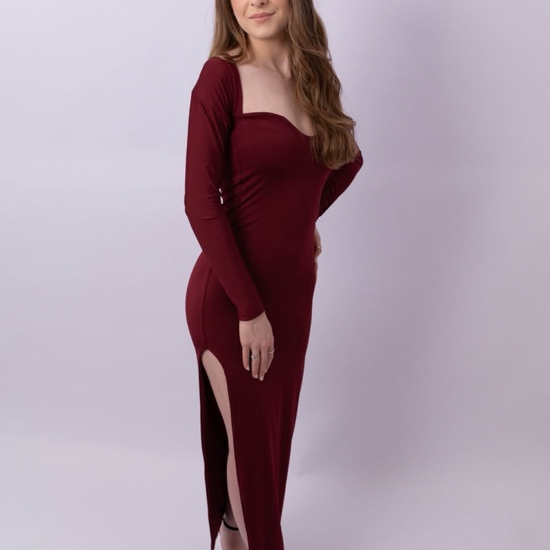 Vestido Serena Marsala