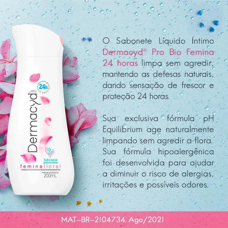 Sabonete Líquido Íntimo Dermacyd Femina 200ml - foto 2