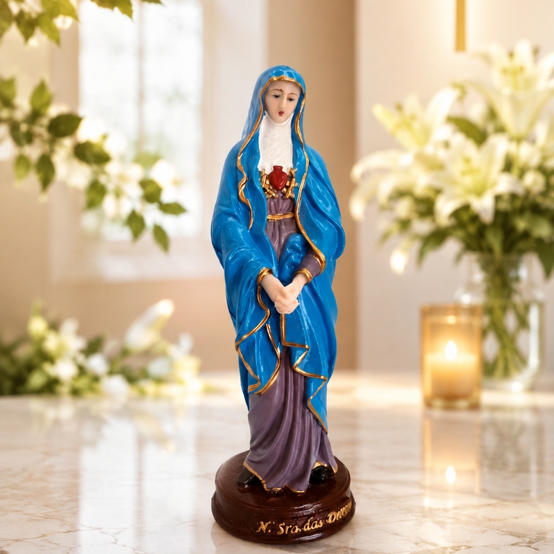 Imagem N.Sra. das Dores - 15 Cm - Resina