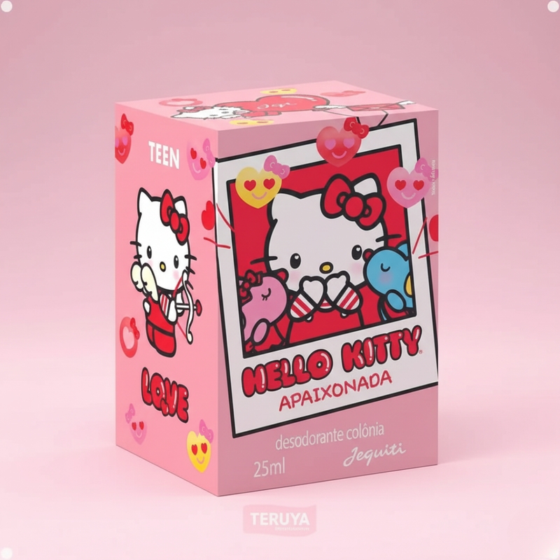MINIATURA COLONIA FEMININA JEQUITI HELLO KITTY APAIXONADA 25ML - foto 4