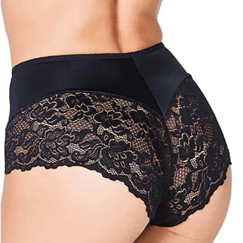 DeMillus Calcinha Calça Clássica Chansonete ME - Preto