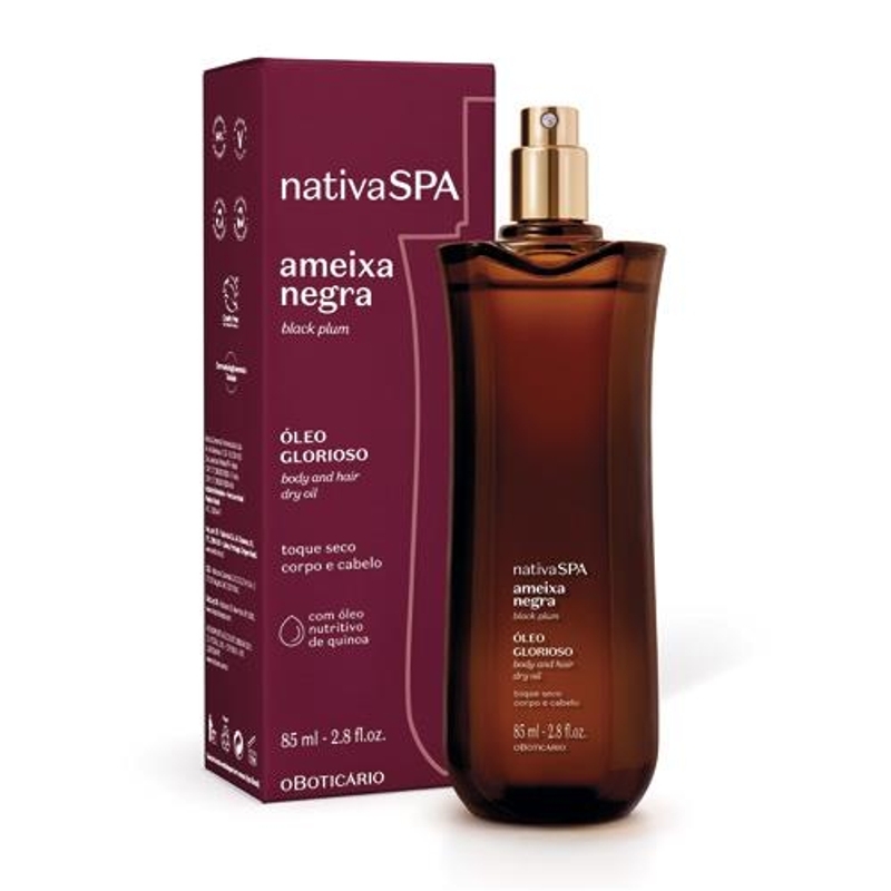 Óleo Multifuncional Glorioso Nativa Spa Ameixa Negra 85Ml