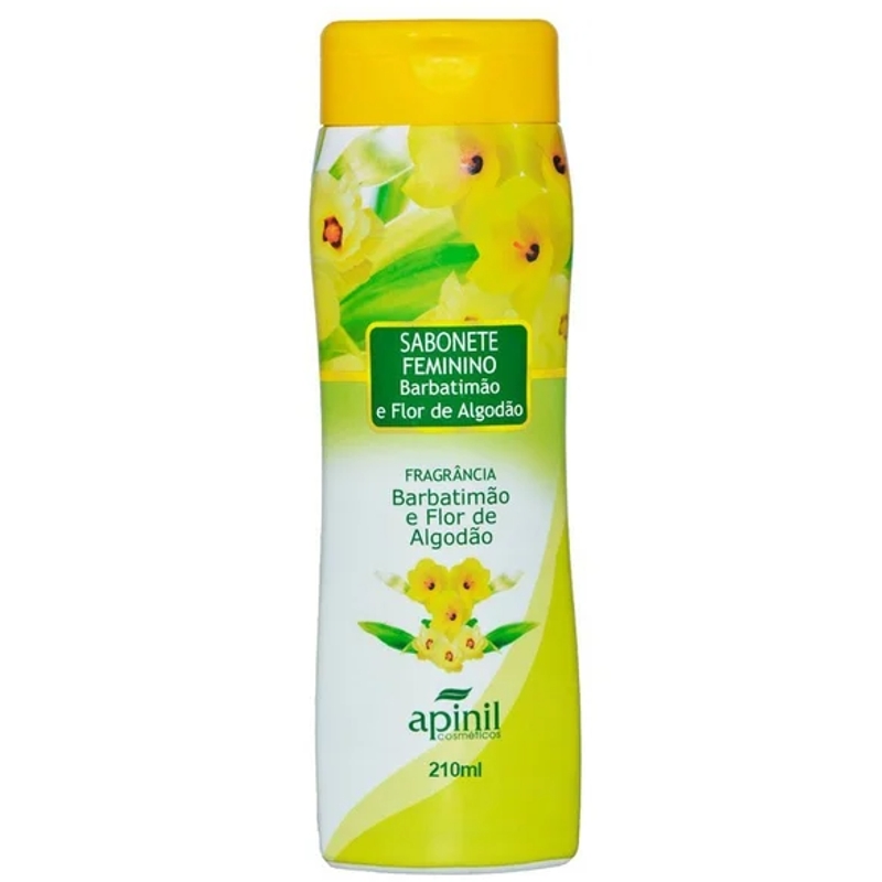 Sabonete intimo apinil 200ml Barbatimão e Flor de algodão