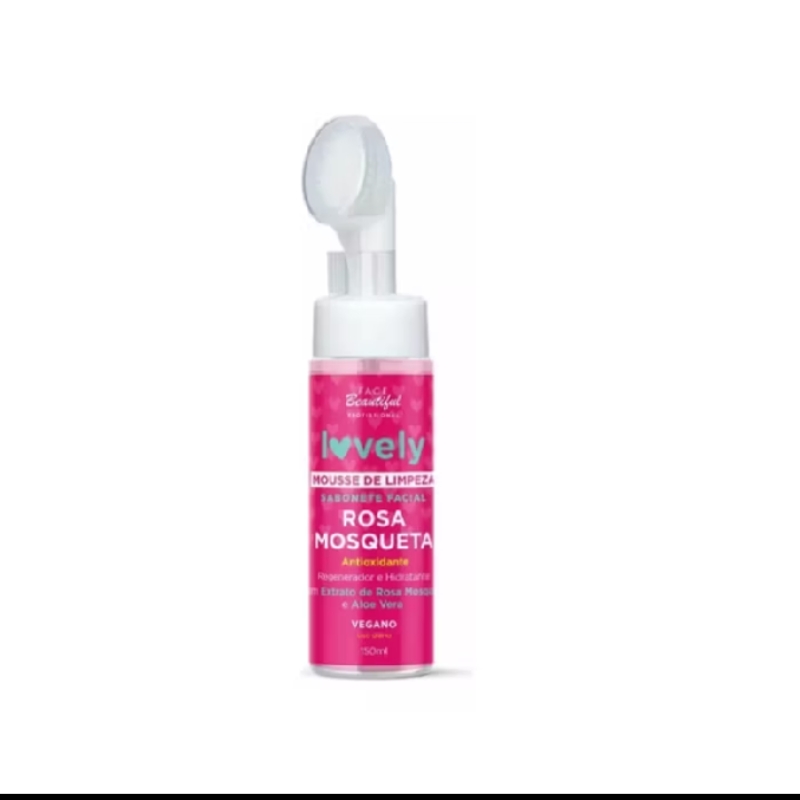 Mousse De Limpeza Facial Rosa Mosqueta Lovely