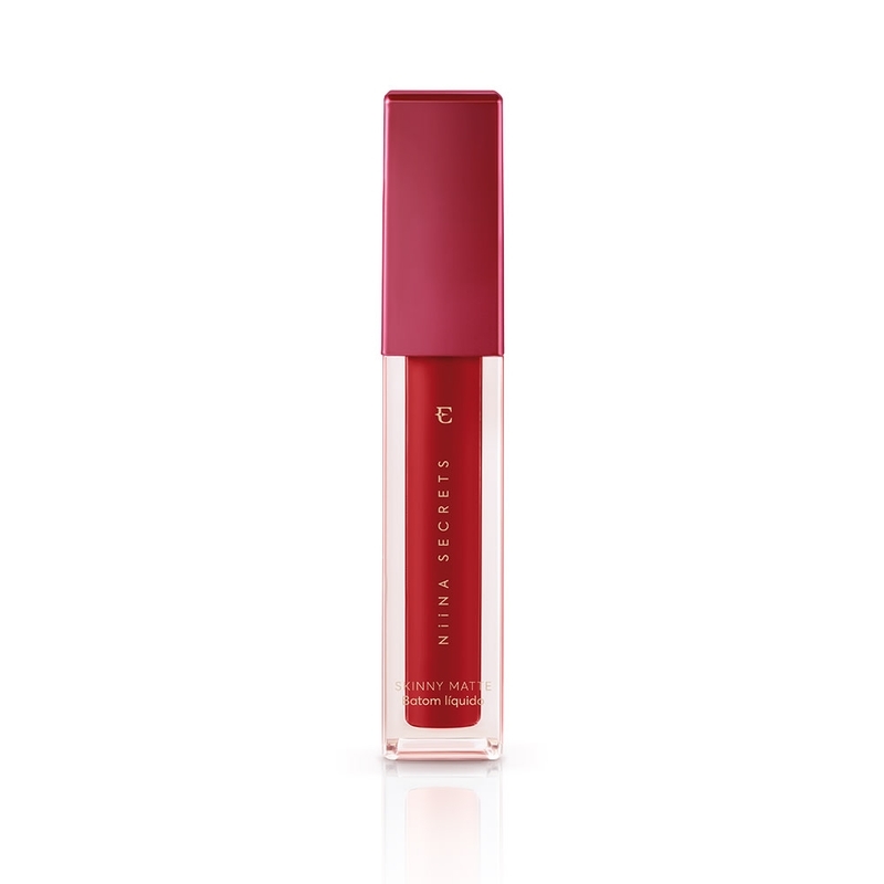 Batom Líquido Niina Secrets Matte Vermelho Hibisco 4ml