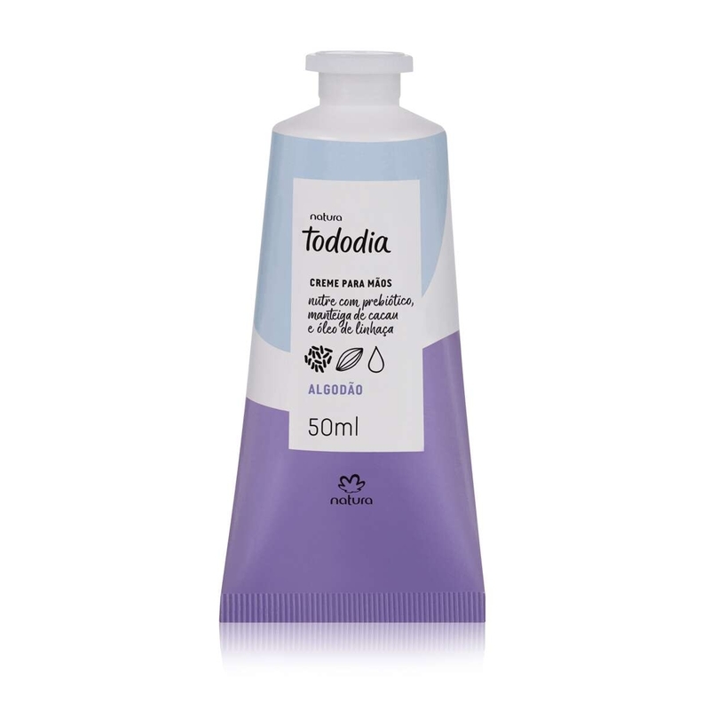 Creme Nutritivo para as Mãos Tododia Algodão - 50 ml