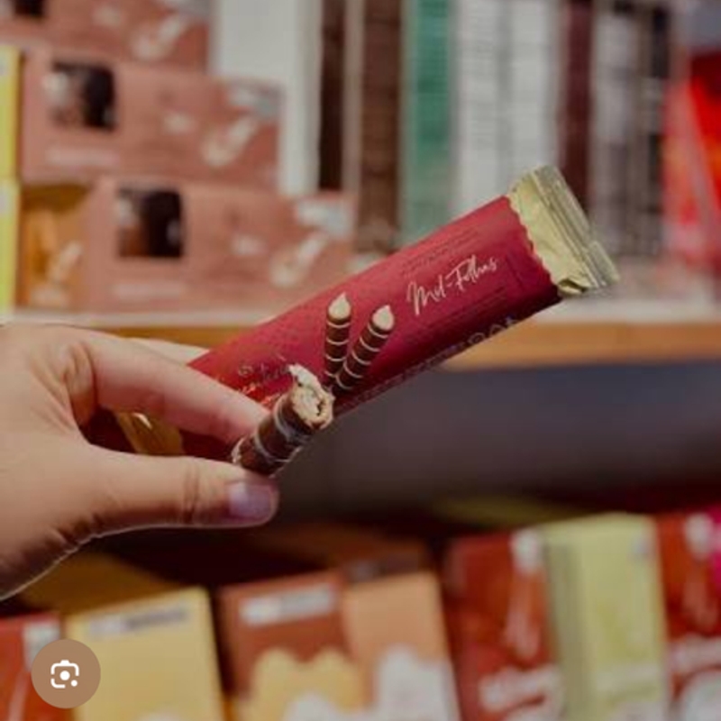 Wafer Mil Folhas Coberto 32g