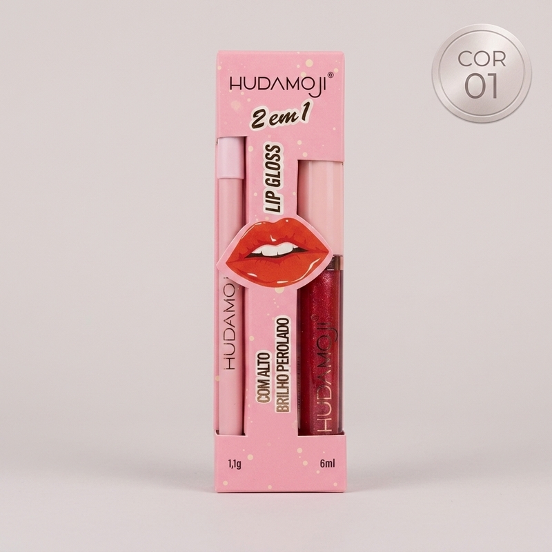 Kit Lip Gloss 2 em 1 - Cor 01 - foto 2