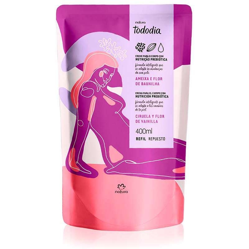 Tododia refil hidratante desodorante ameixa e baunilha 400ml - 400 ml